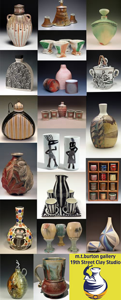 Top Shelf: Pottery for Spririts, Wine & Beer, June 6, 7, 8 2014, A national invitational group exhibition m.t.burton gallery & 19th street clay studio, surf city NJ 08008
